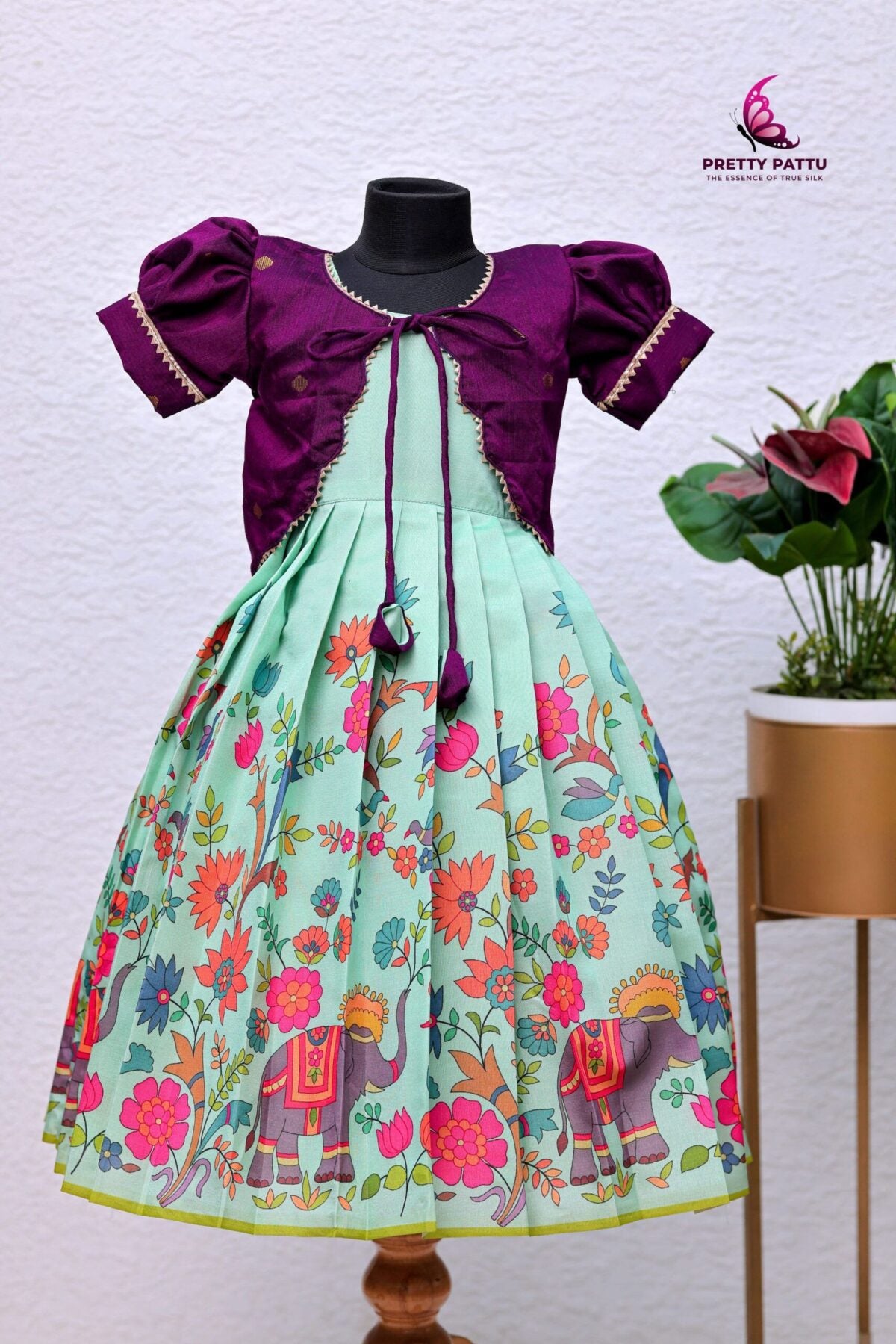 Pichwai printed frock