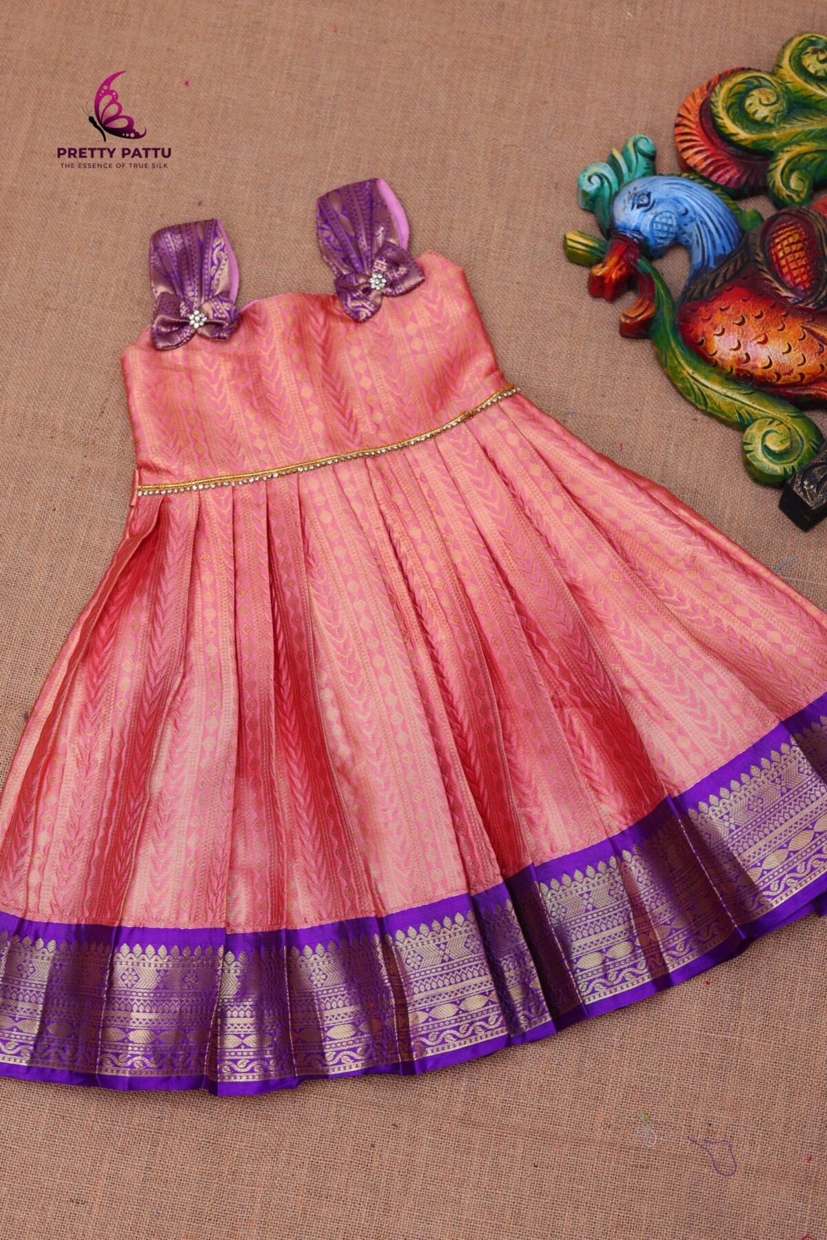 Semi-Banarasi frock,