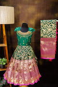 Kalamkari Semi Banarsi Silk