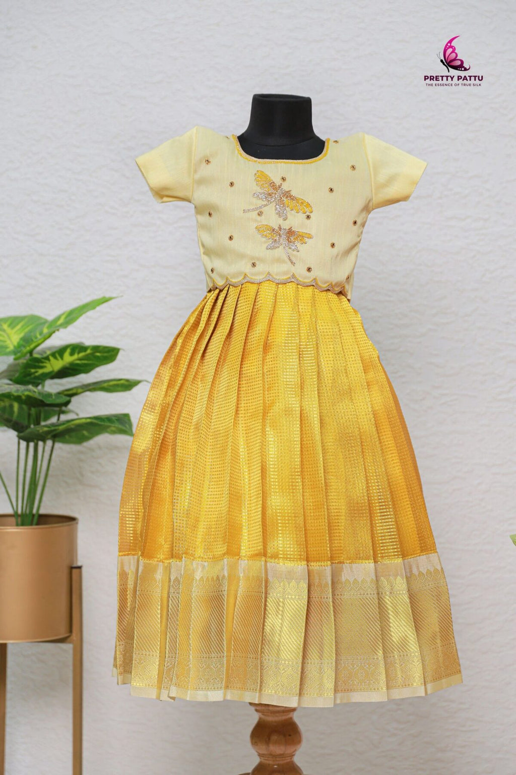 butterfly banarasi tissue lehanga