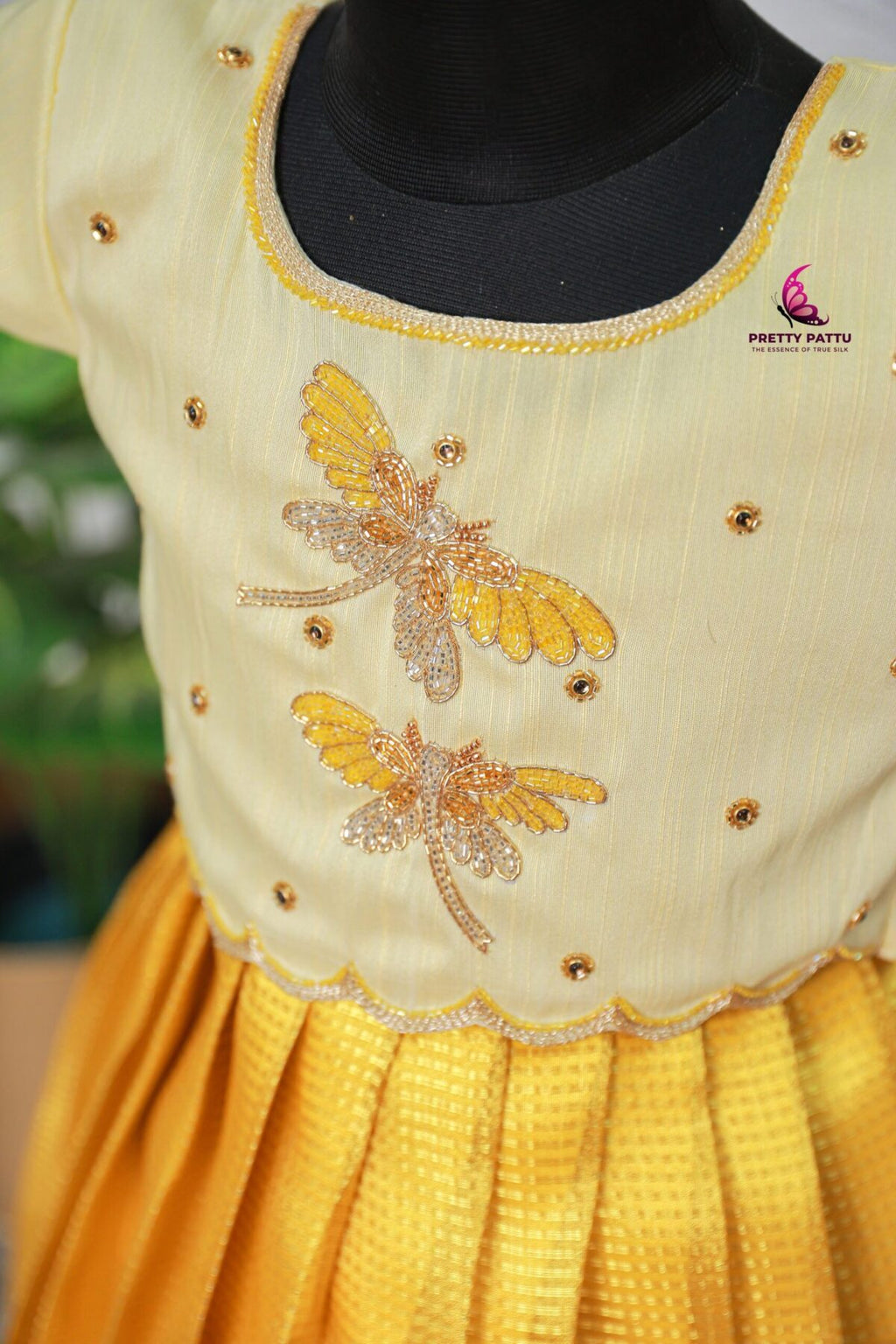 butterfly banarasi tissue lehanga