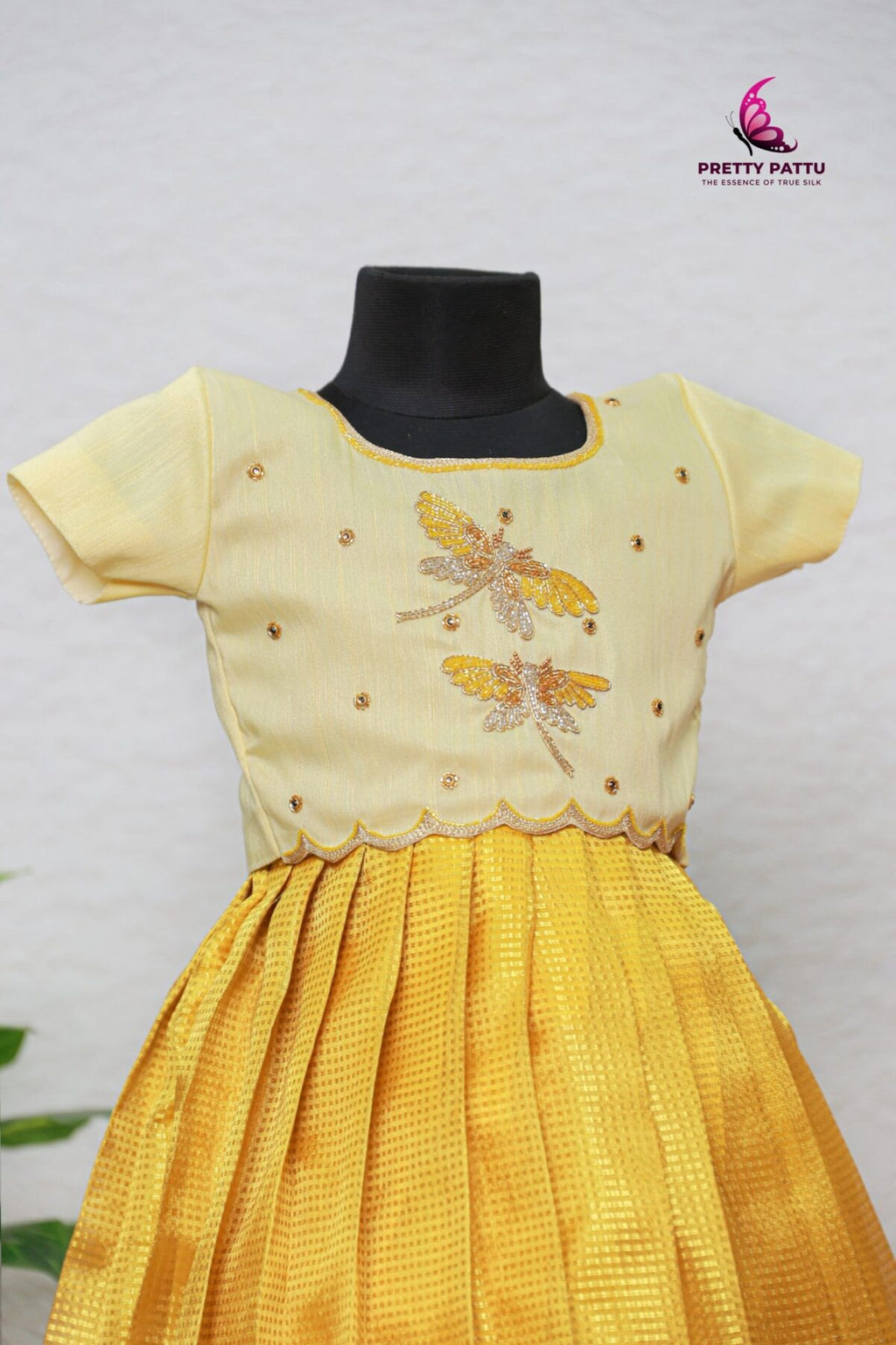 butterfly banarasi tissue lehanga