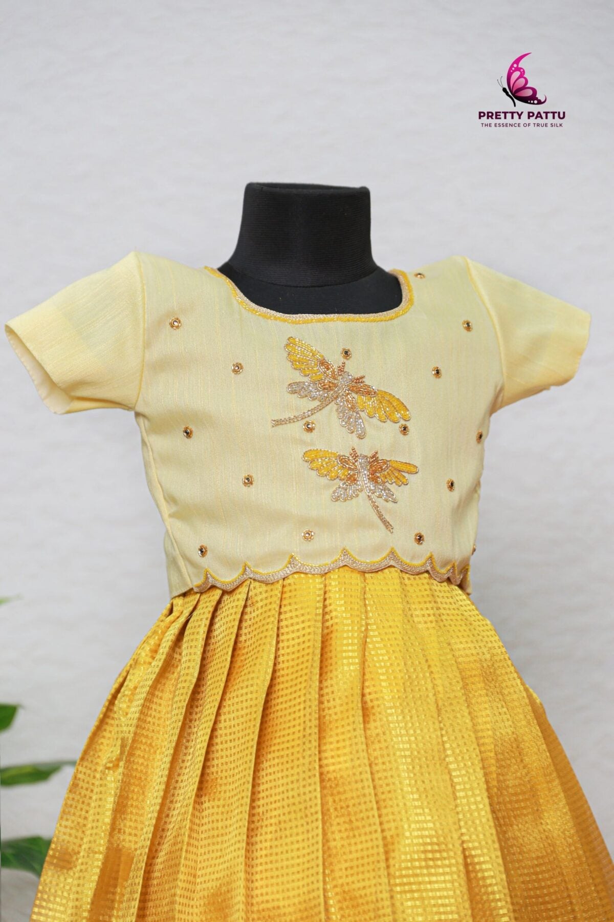 butterfly banarasi tissue lehanga
