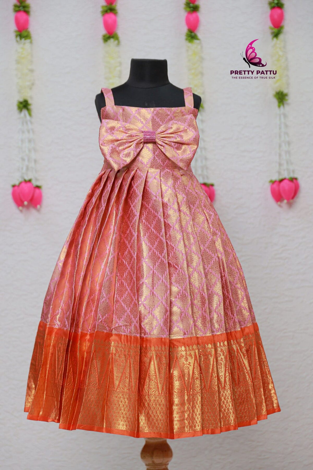 Semi-banarasi frock