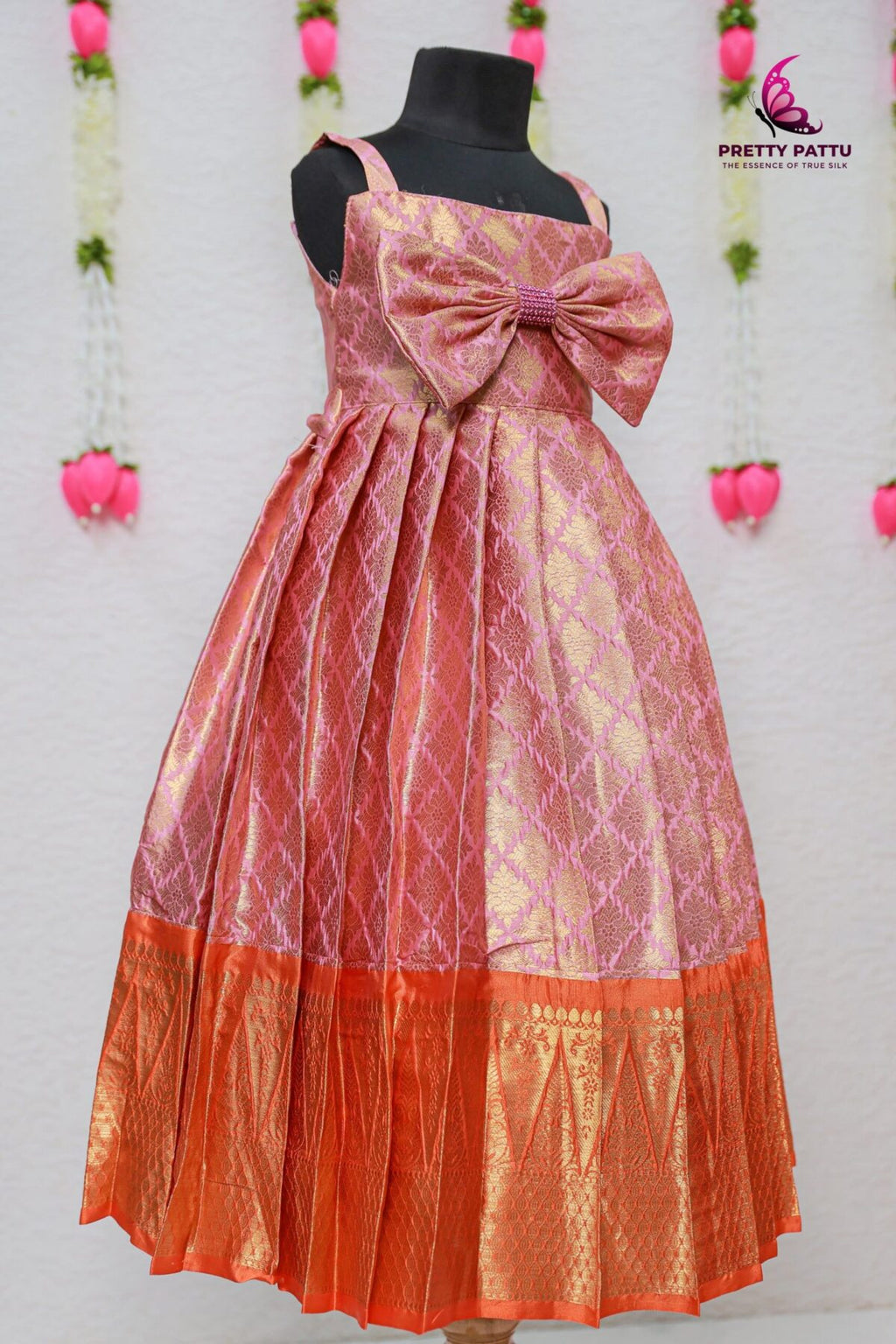 Semi-banarasi frock