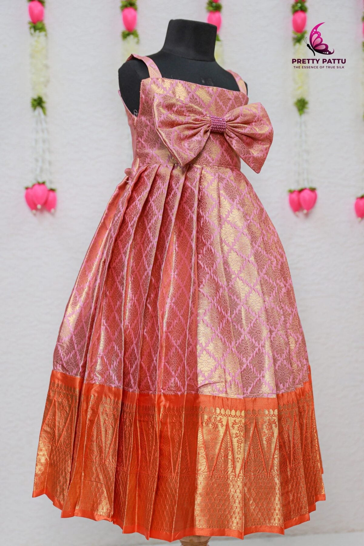 Semi-banarasi frock