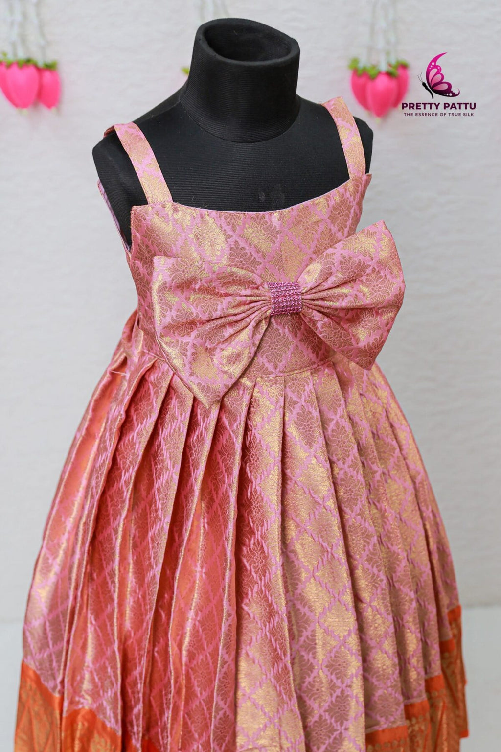 Semi-banarasi frock