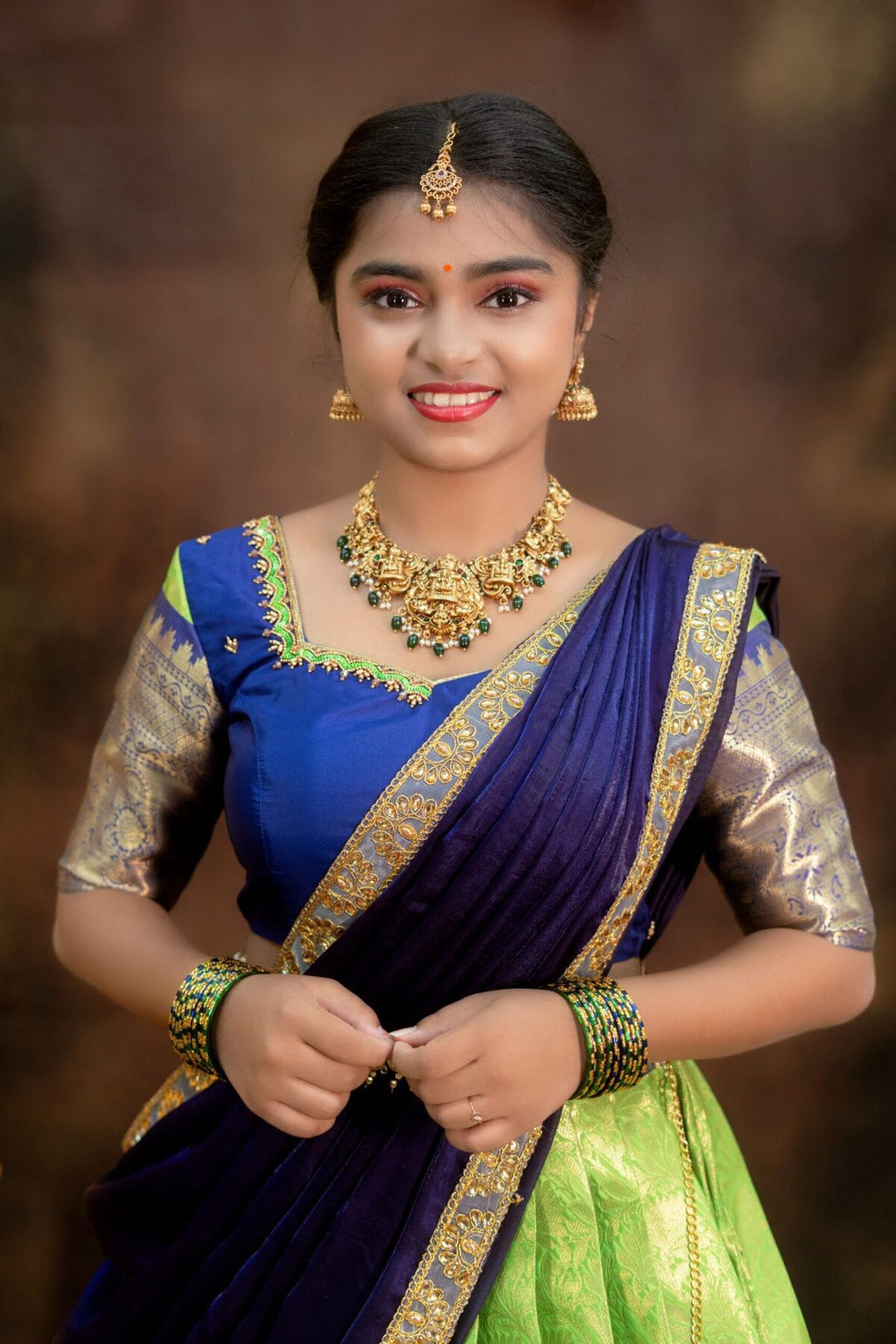 Semi Banarasi Silk Lehanga