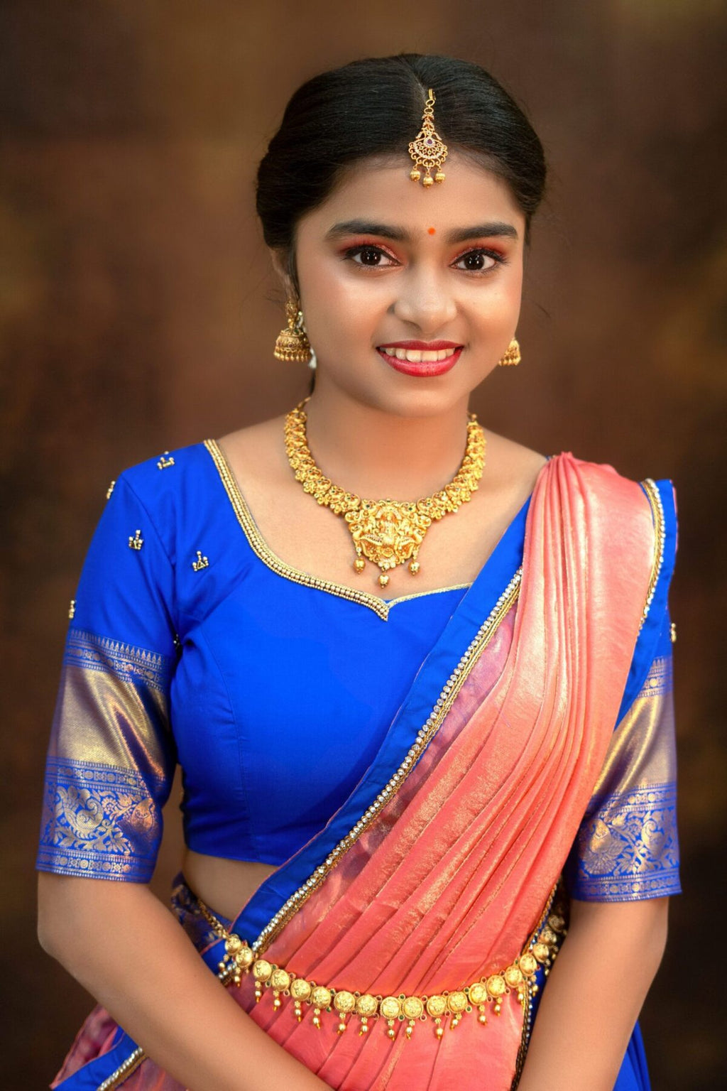 Kumbakonam Soft Silk Lehanga Rich Royal blue tone