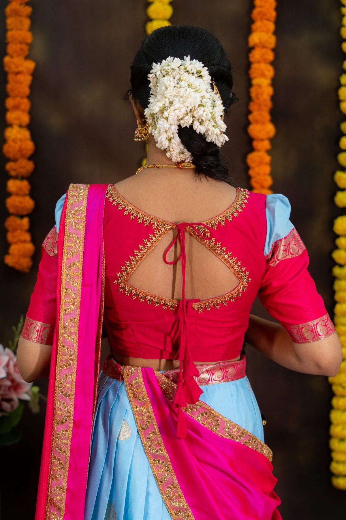 Semi Gadwal soft silk lehenga set