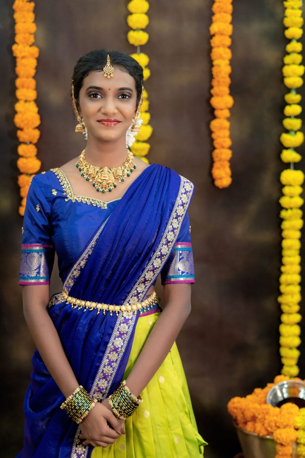 Premium quality Gudwal silk lehanga
