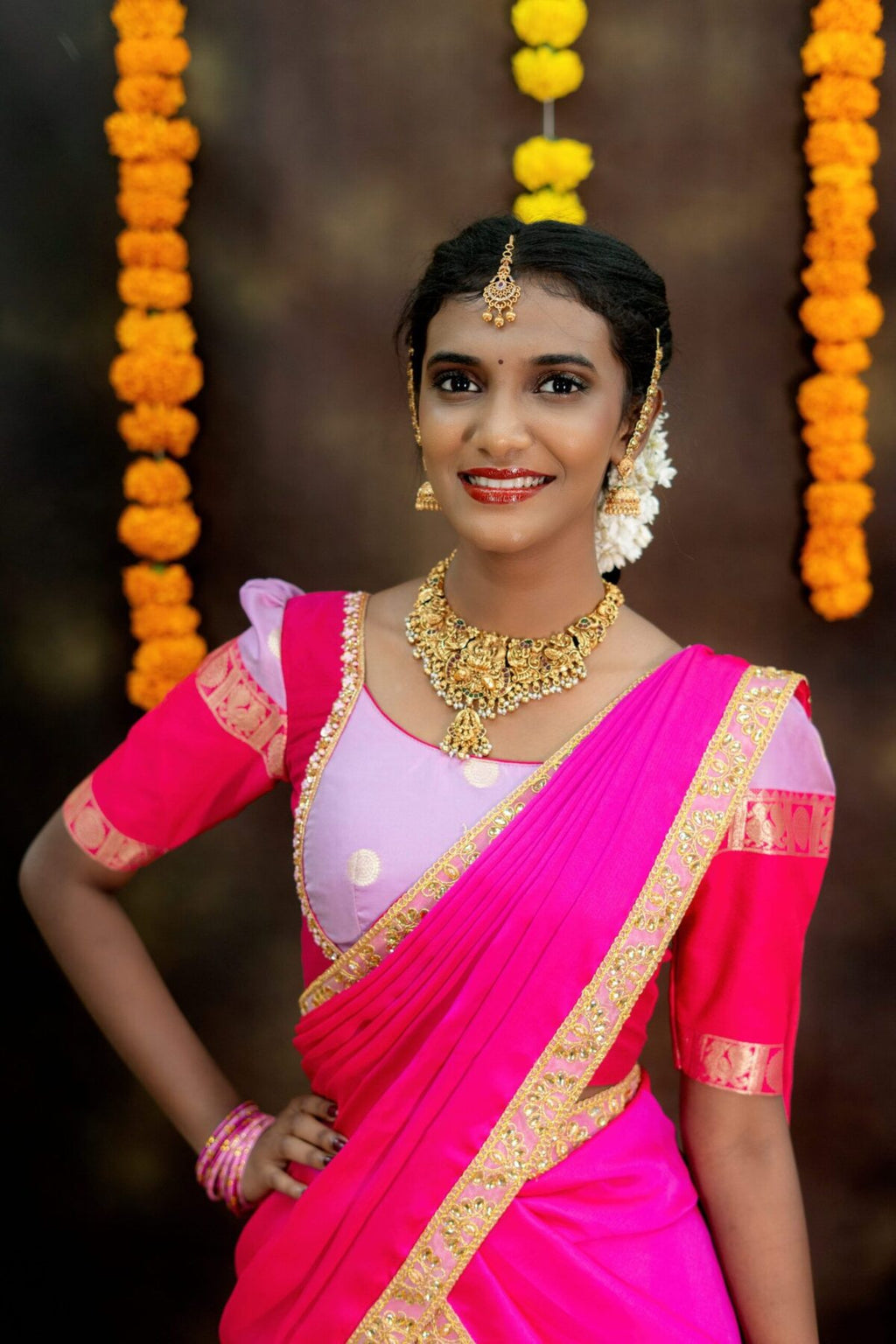 Semi Gadwal soft silk lehenga set