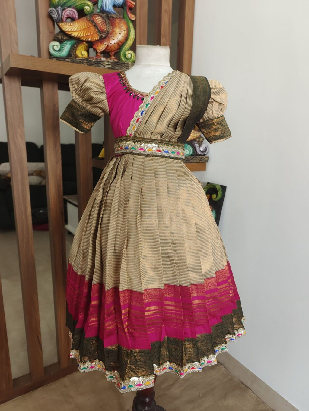 kanchi pattu frock