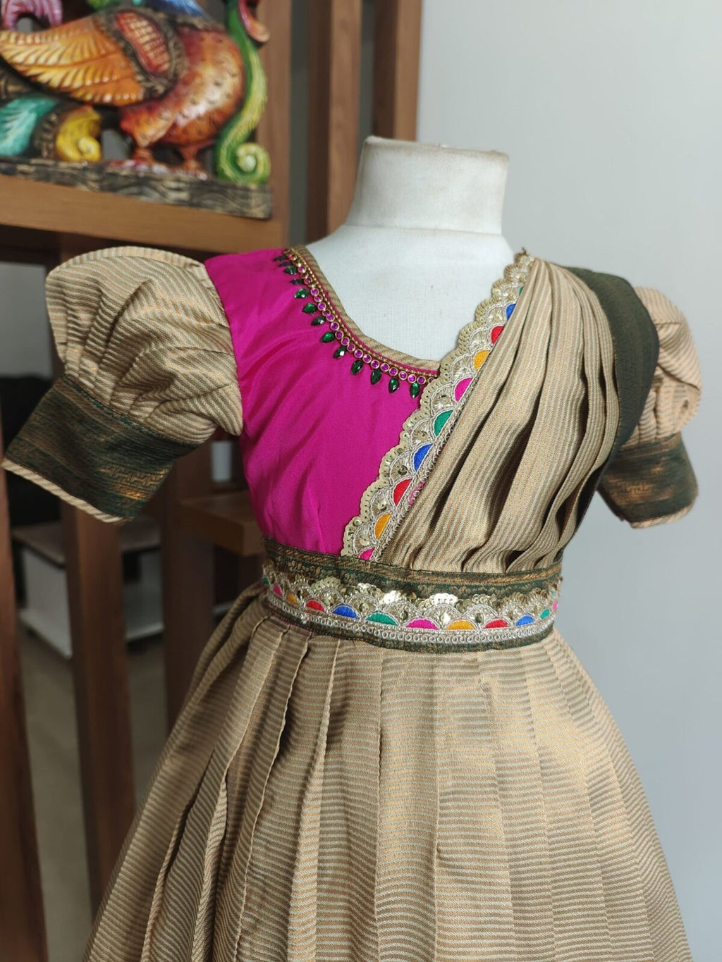 kanchi pattu frock