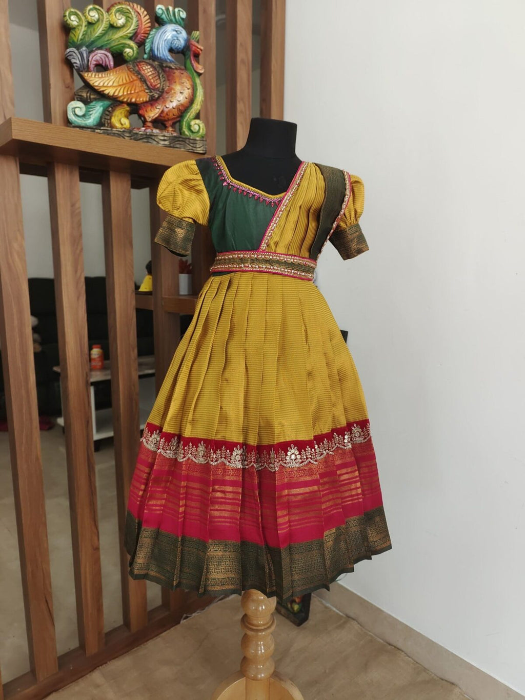 kanchi pattu frock