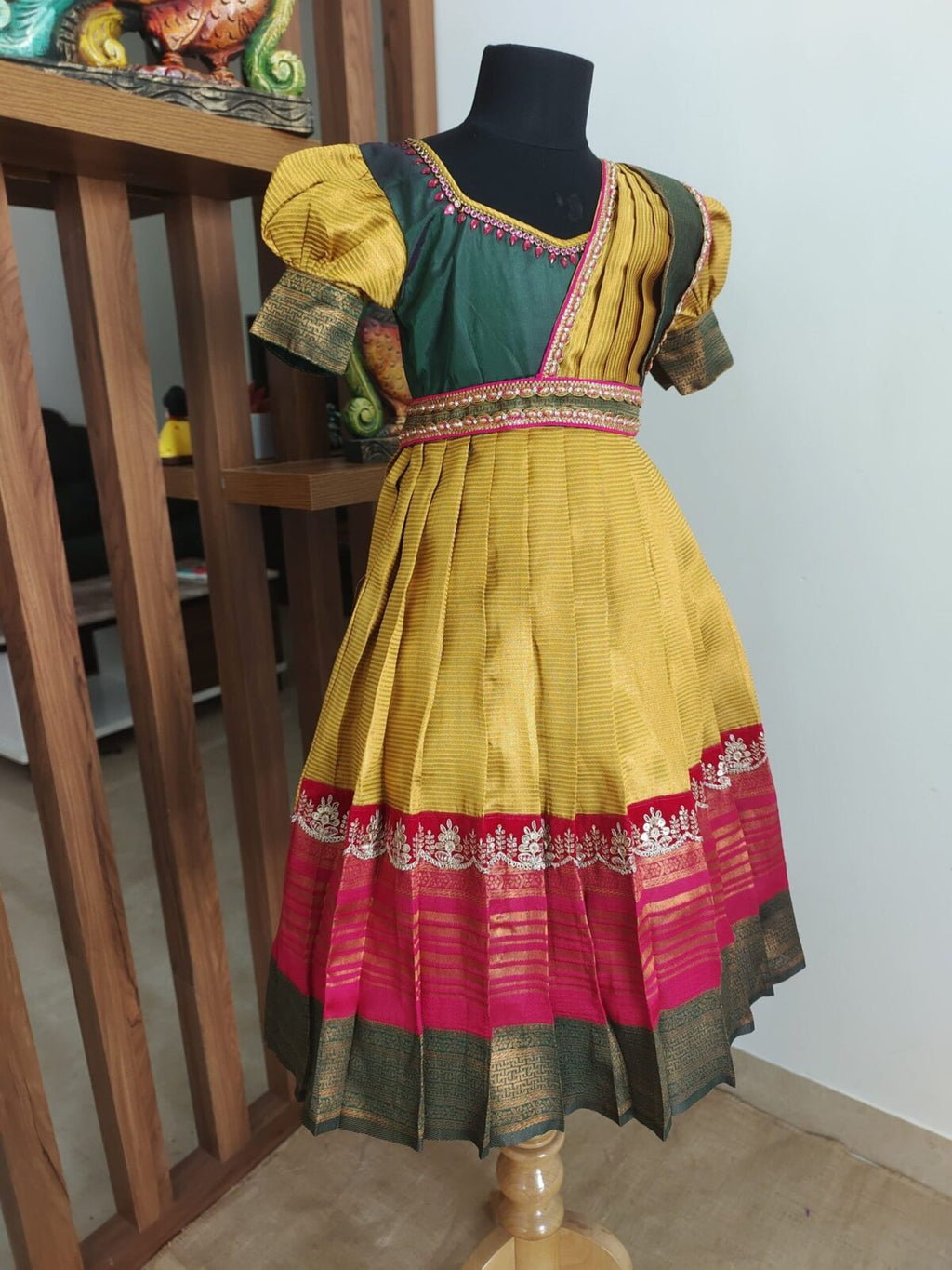 kanchi pattu frock