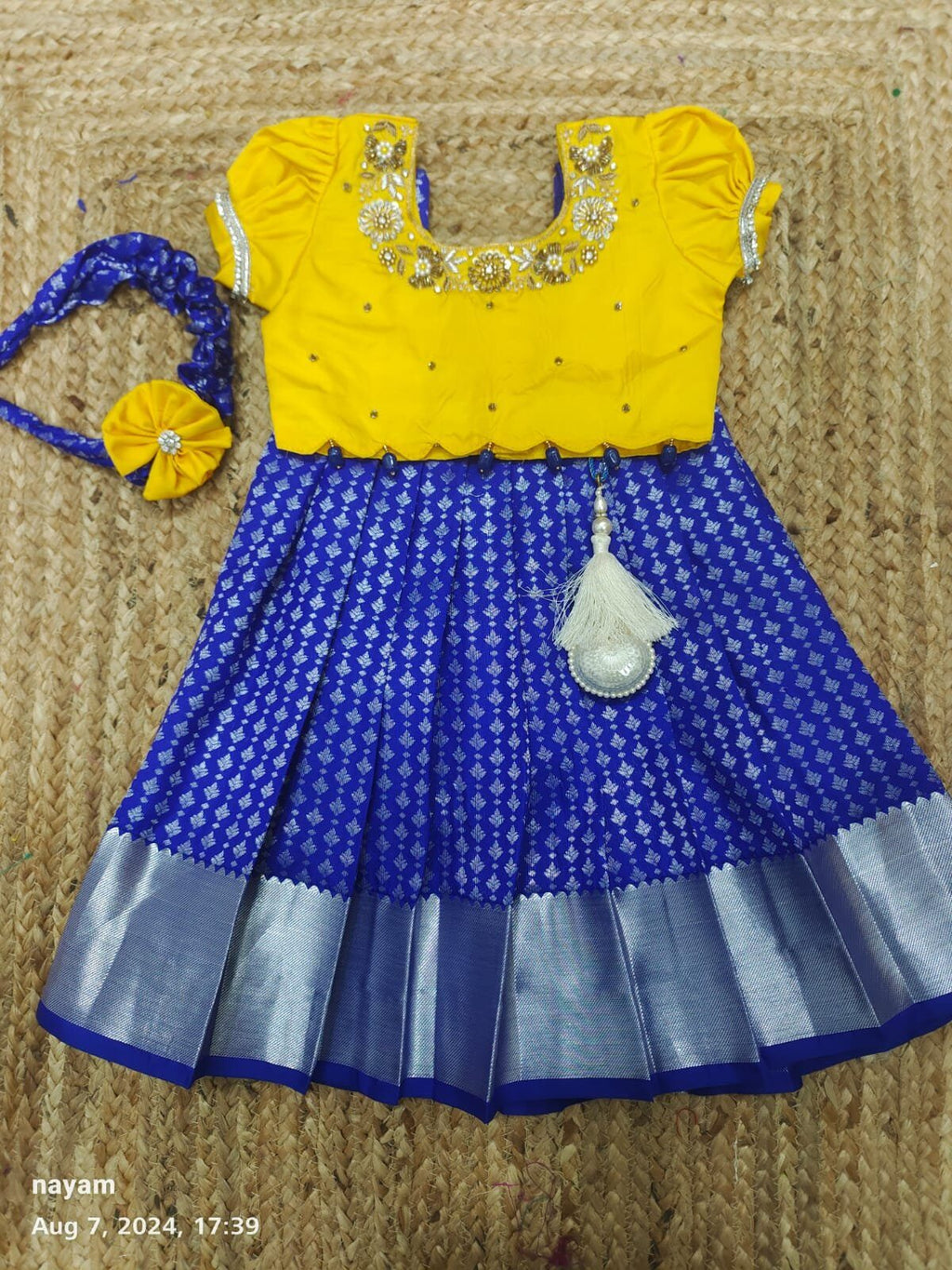 kanchi pattu frock &top