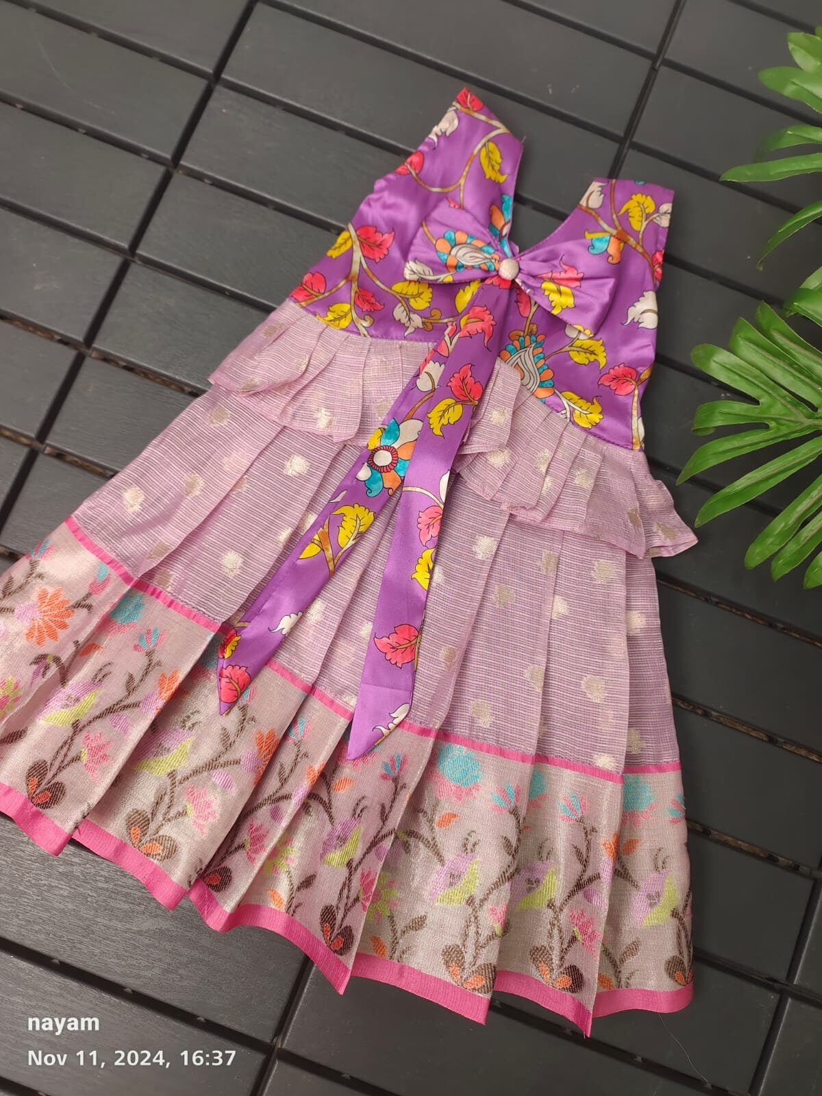 Floral Kalamkari Charm Frock