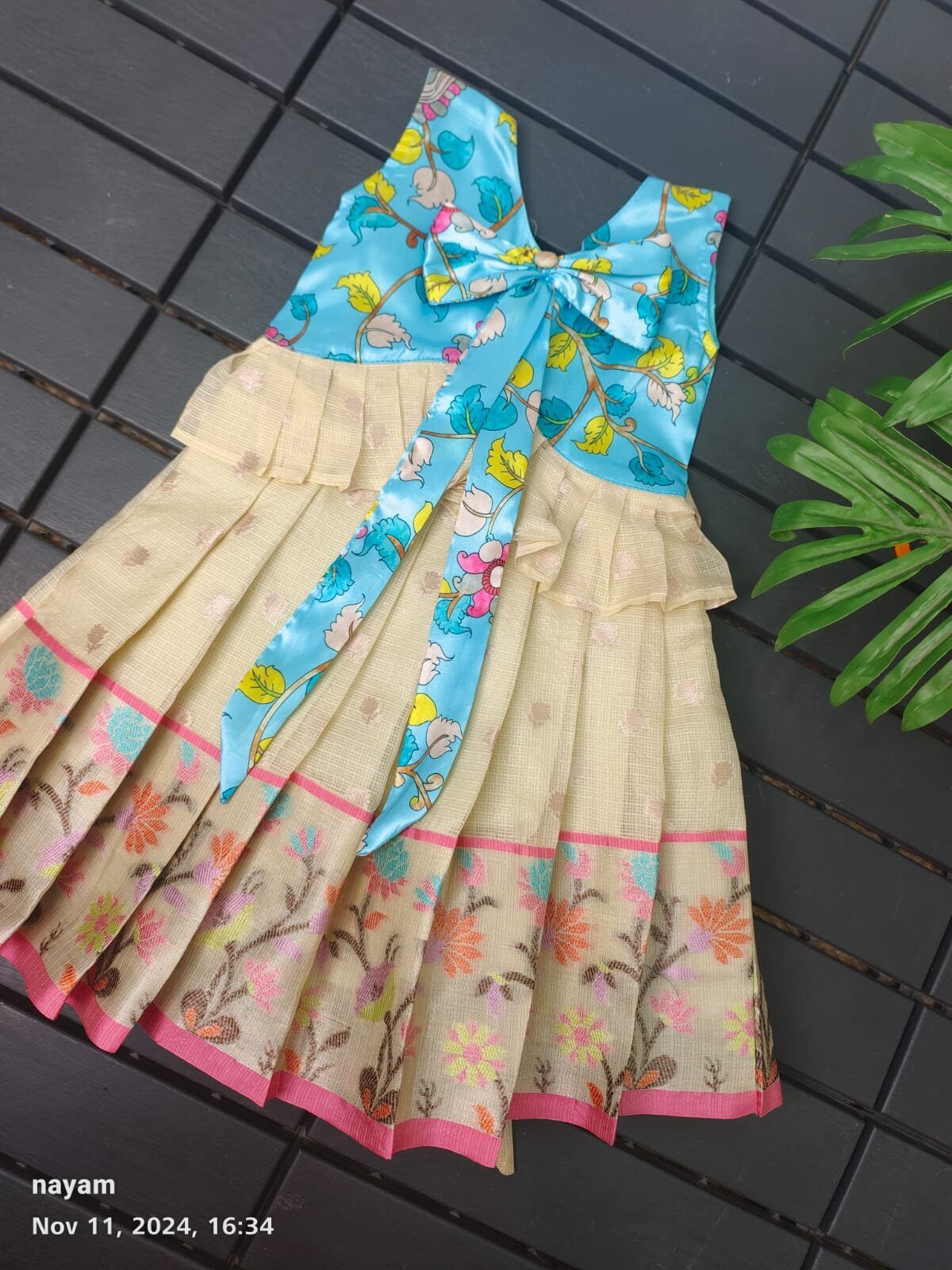 Floral Kalamkari Charm Frock