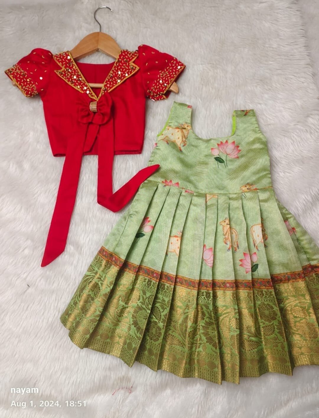 Pichwai design FROCK