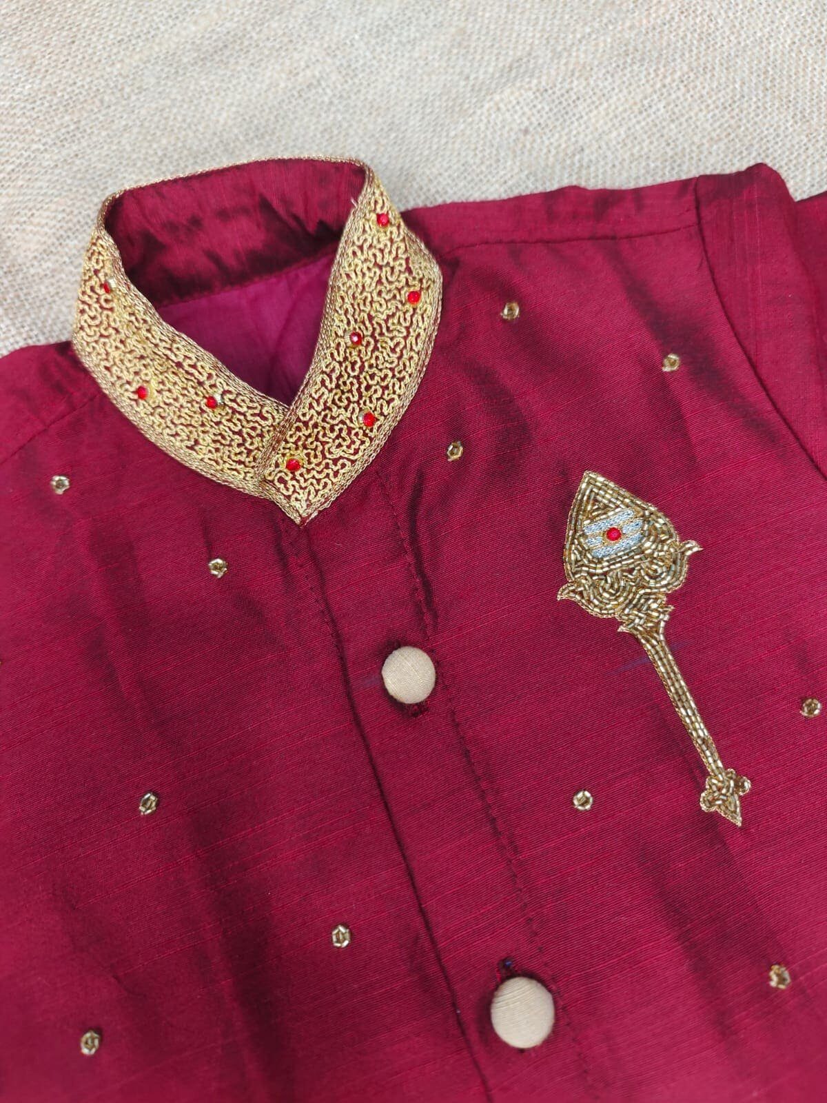 Raw Silk Kurta Set
