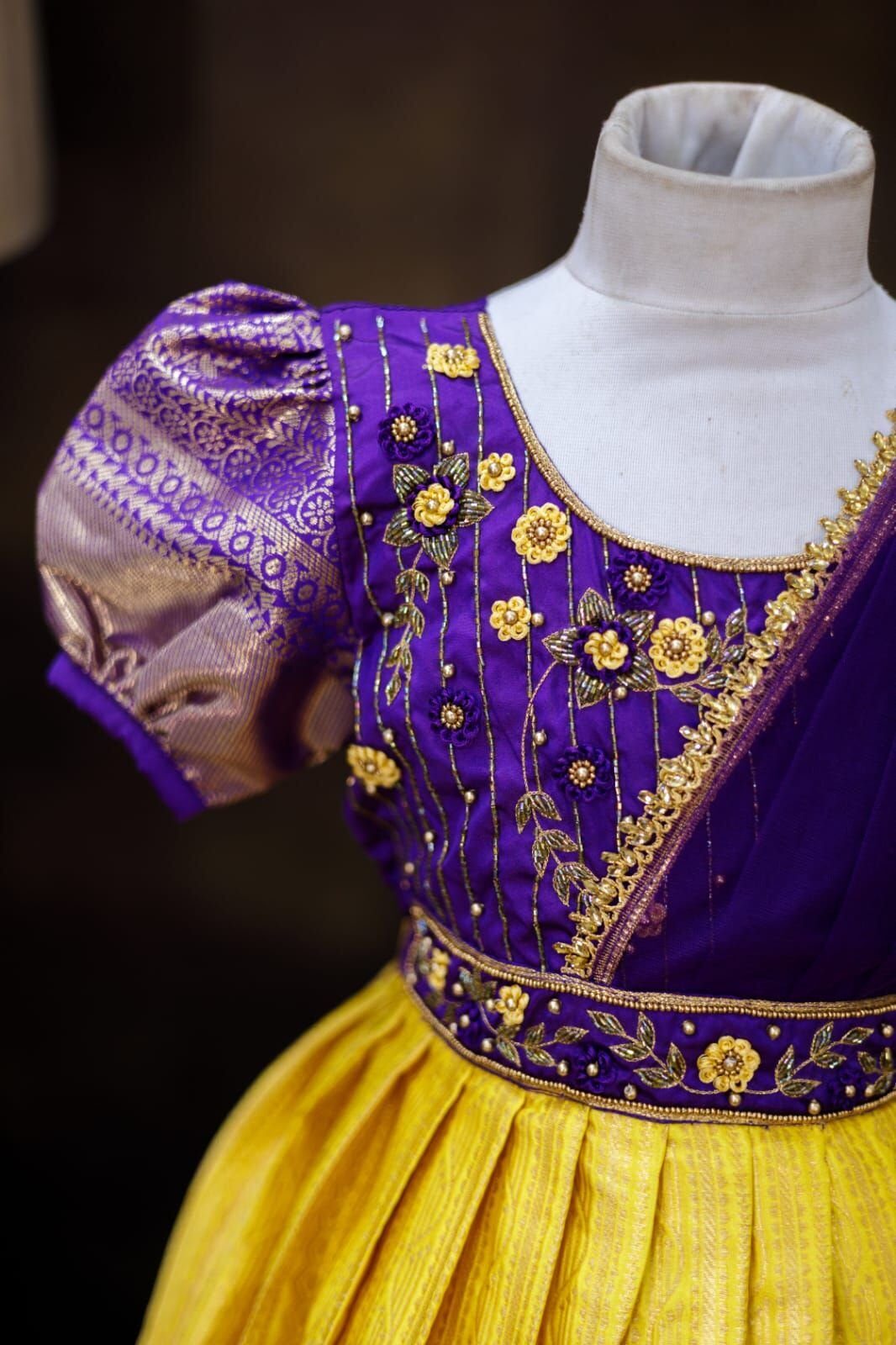 Semi Banarasi Fabric Frock