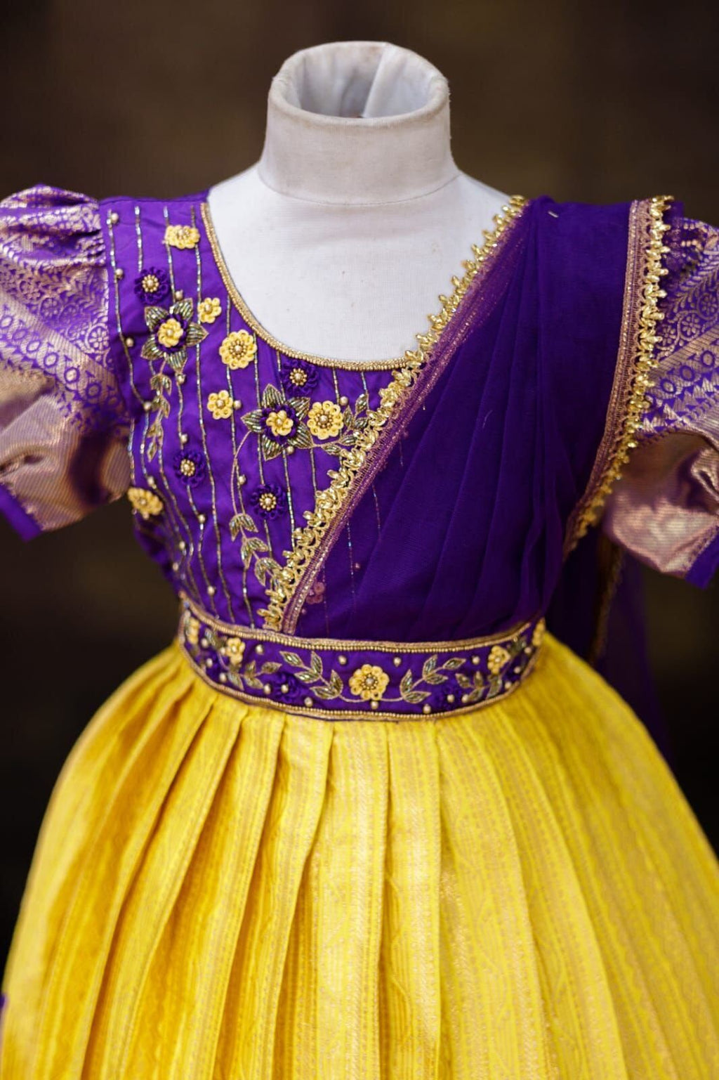 Semi Banarasi Fabric Frock