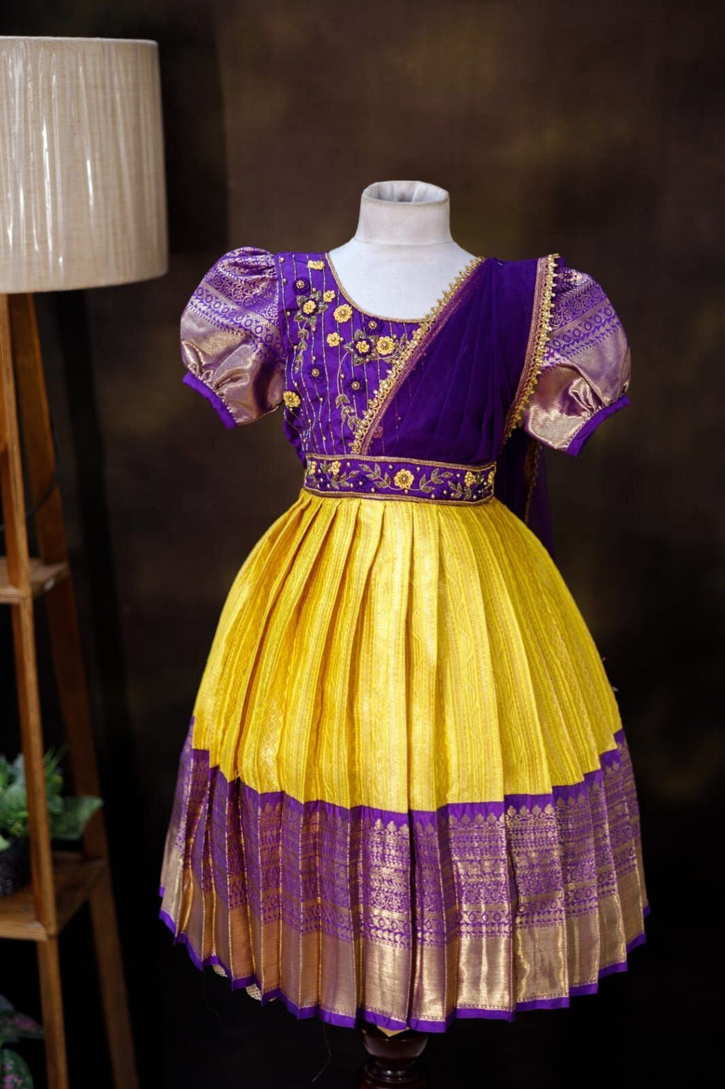 Semi Banarasi Fabric Frock