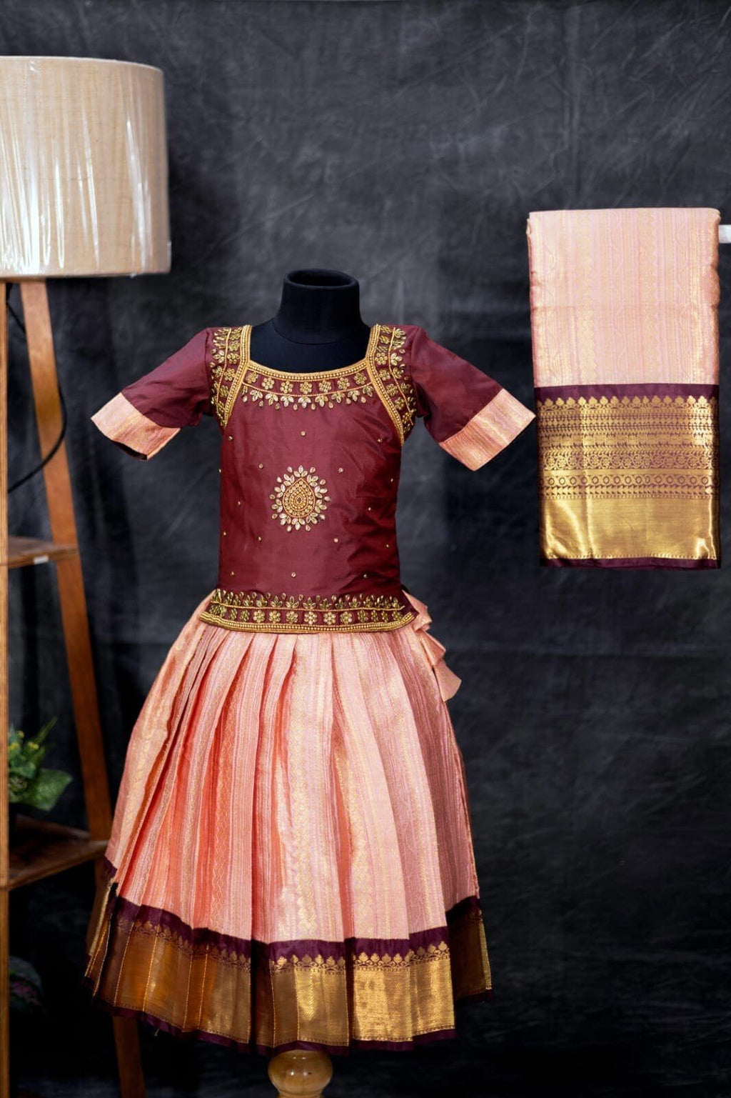 Semi Banarasi Silk Set