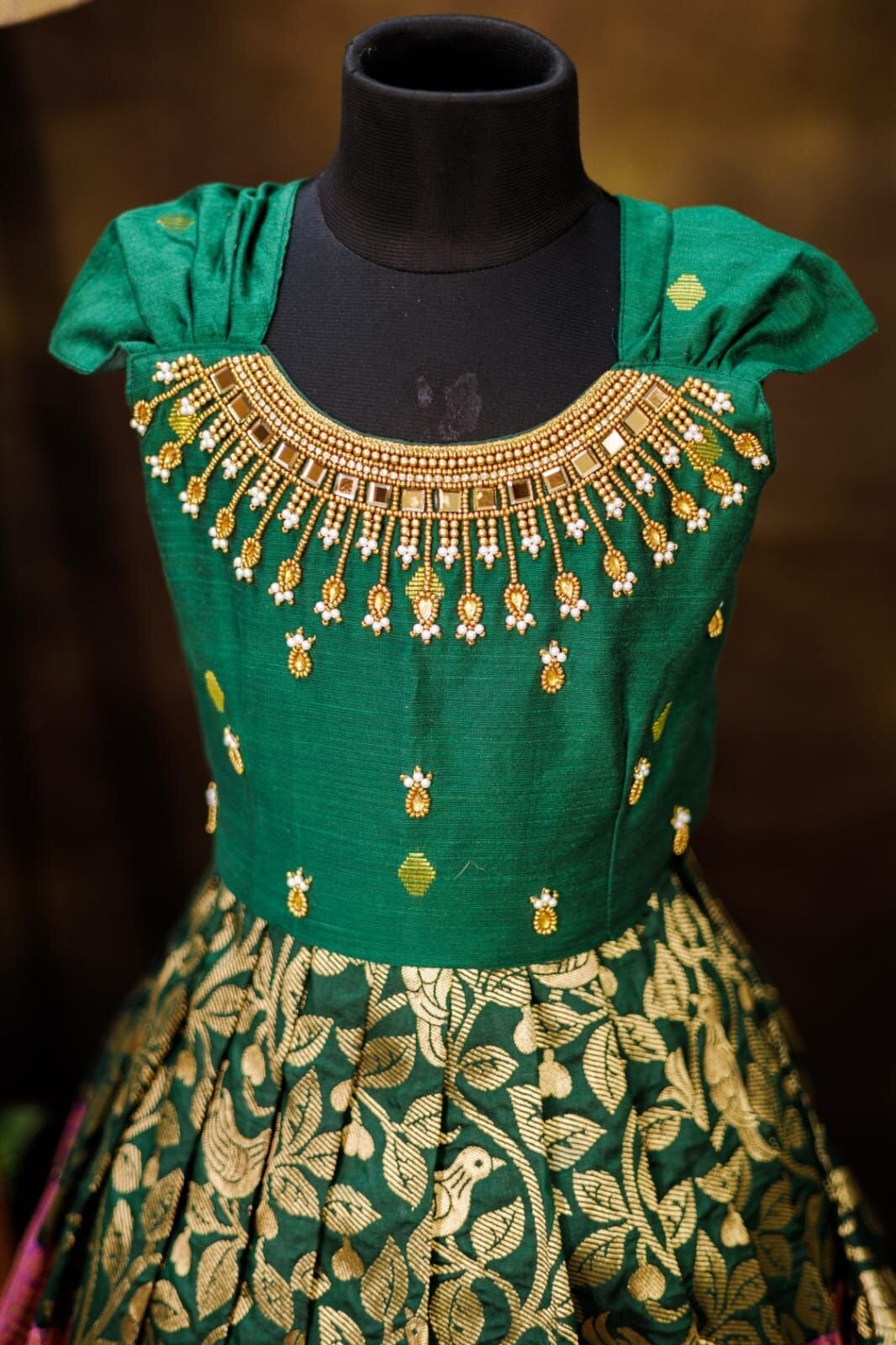 Kalamkari Semi Banarsi Silk