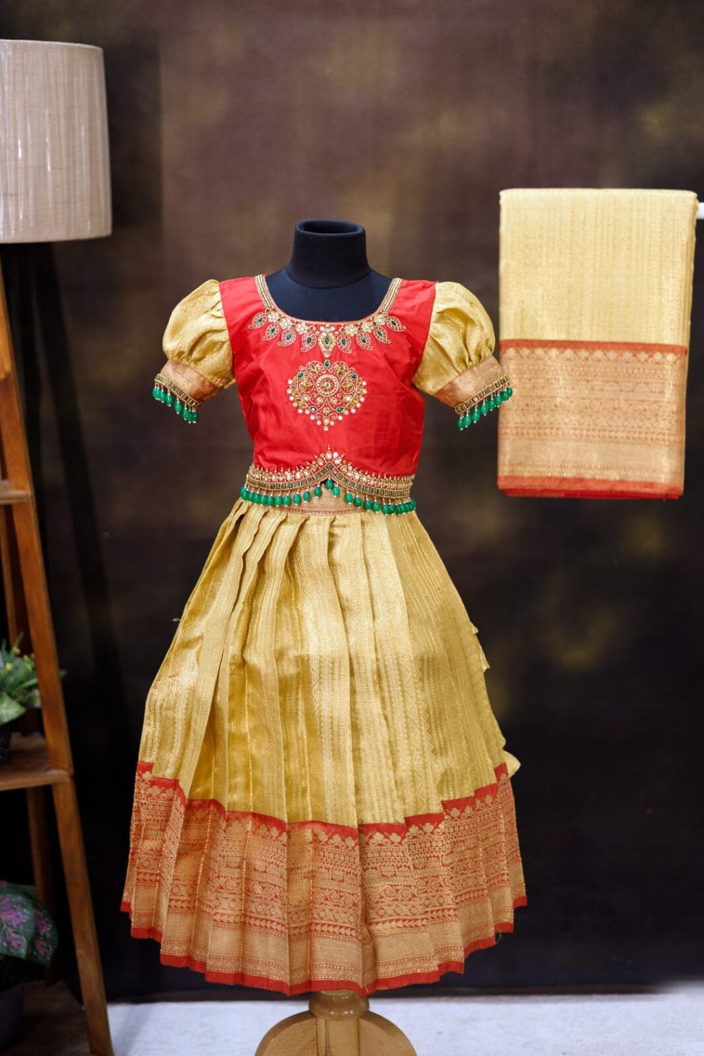 Tissue Banarasi Lehanga Set
