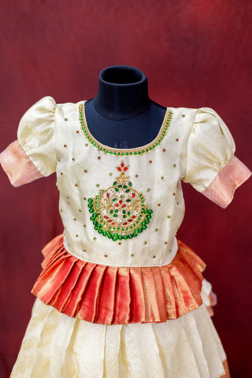 Cora Silk Lehanga Mom & Daughter Combo