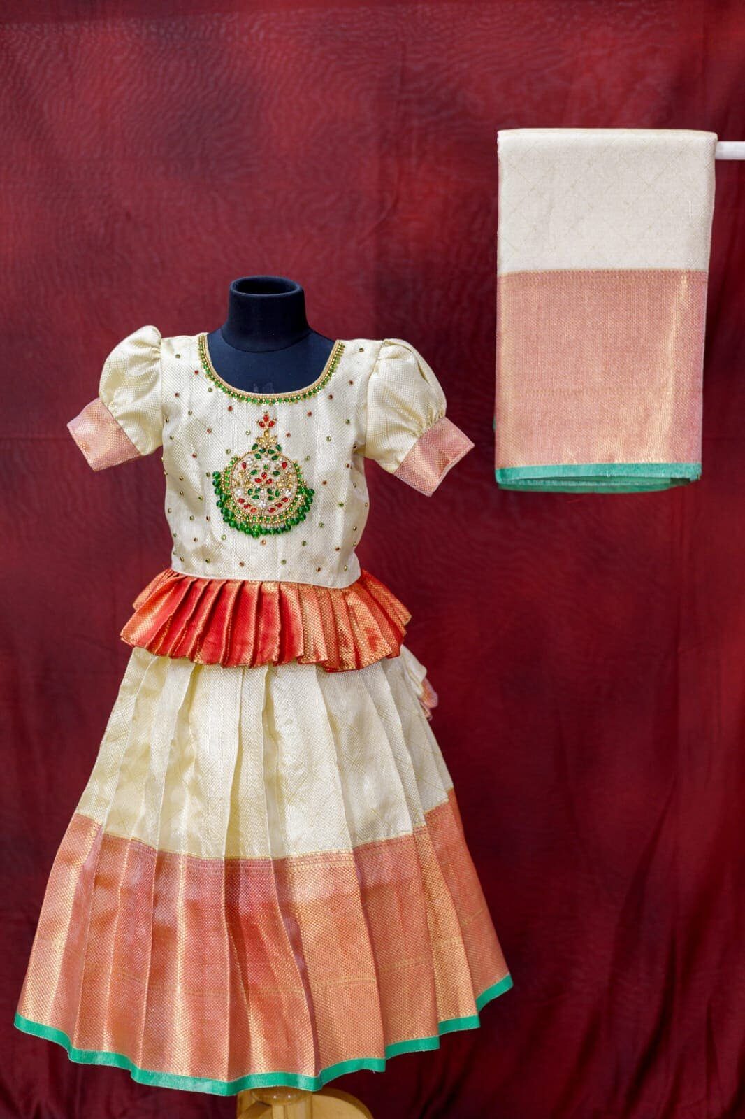 Cora Silk Lehanga Mom & Daughter Combo