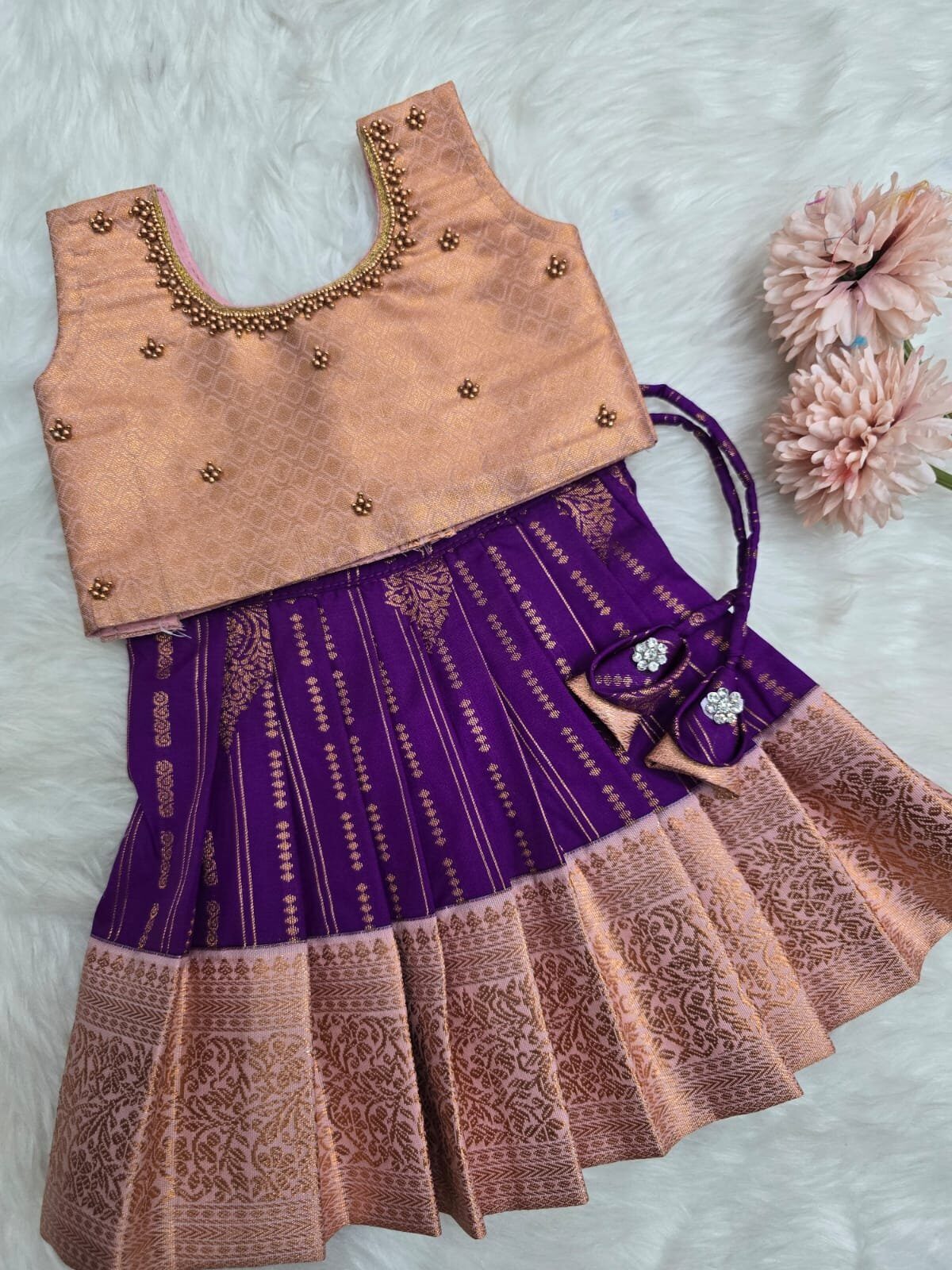Kumbakonam Soft Silk Lehenga Set.