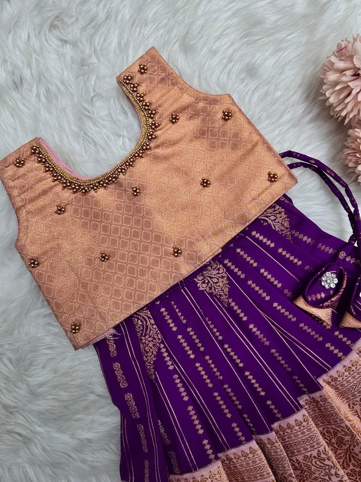 Kumbakonam Soft Silk Lehenga Set.