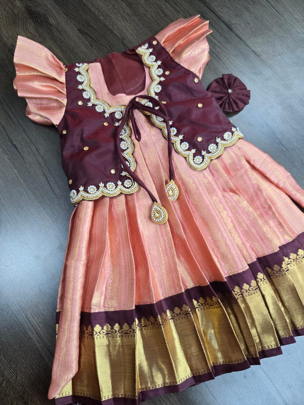 Semi Banarasi Kanchi Pattu Lehanga