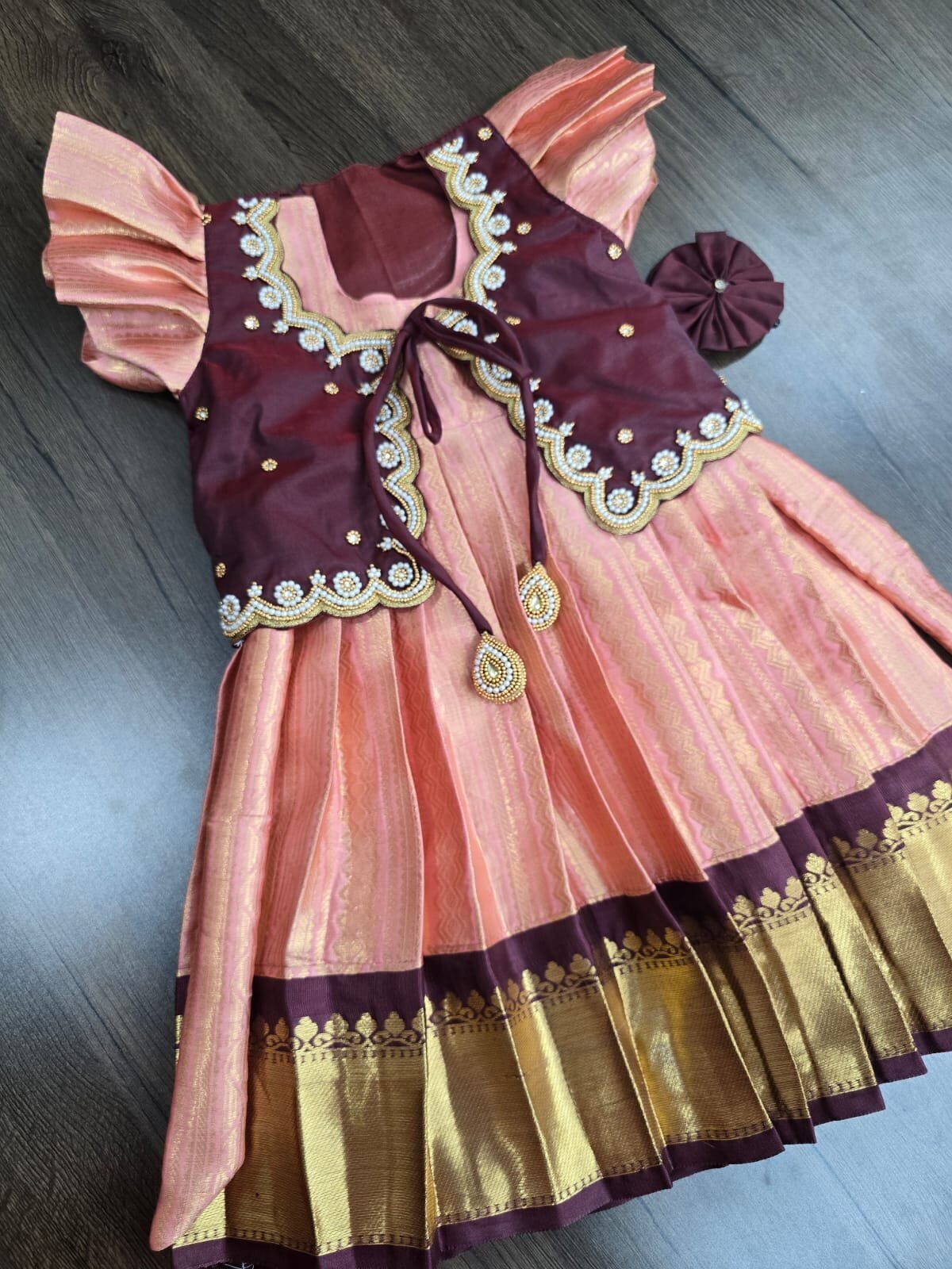 Semi Banarasi Kanchi Pattu Lehanga