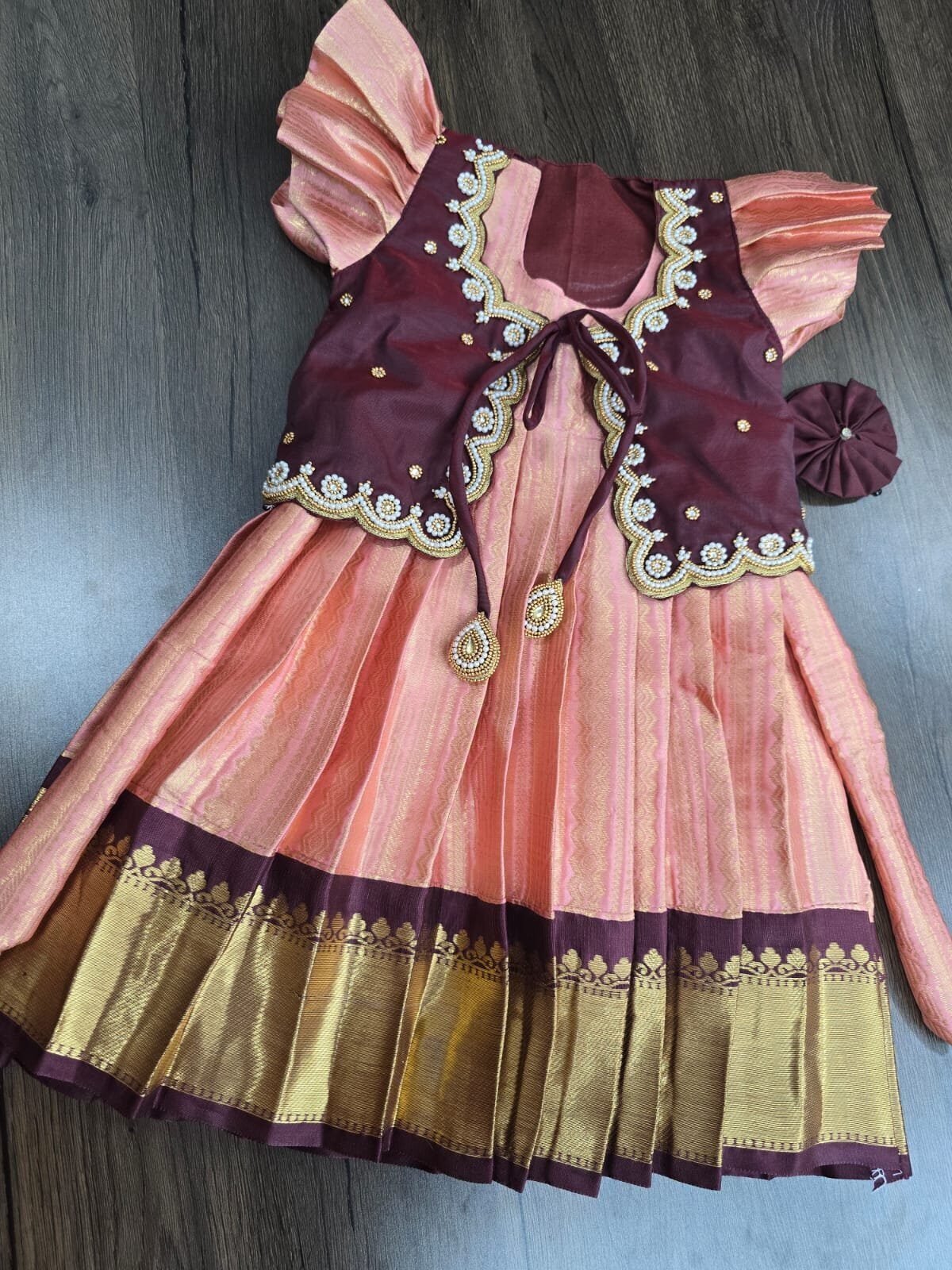 Semi Banarasi Kanchi Pattu Lehanga