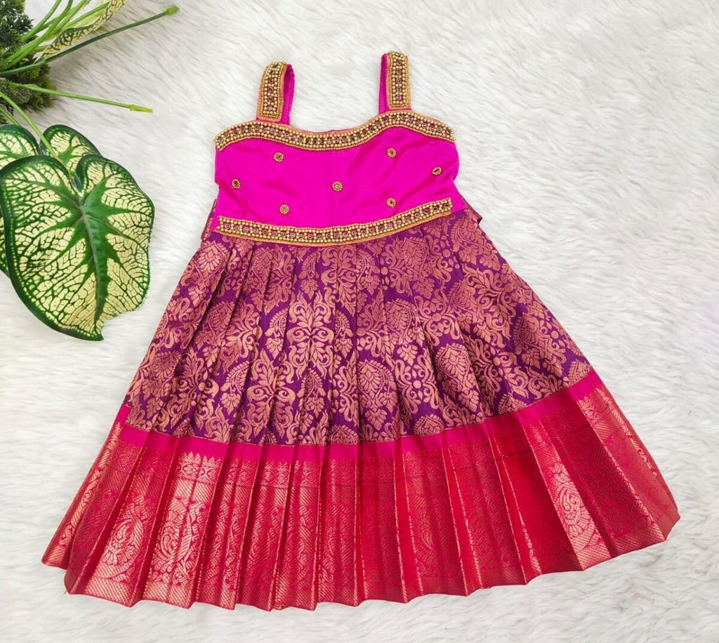 Kupadampattu Fabric Full Frock