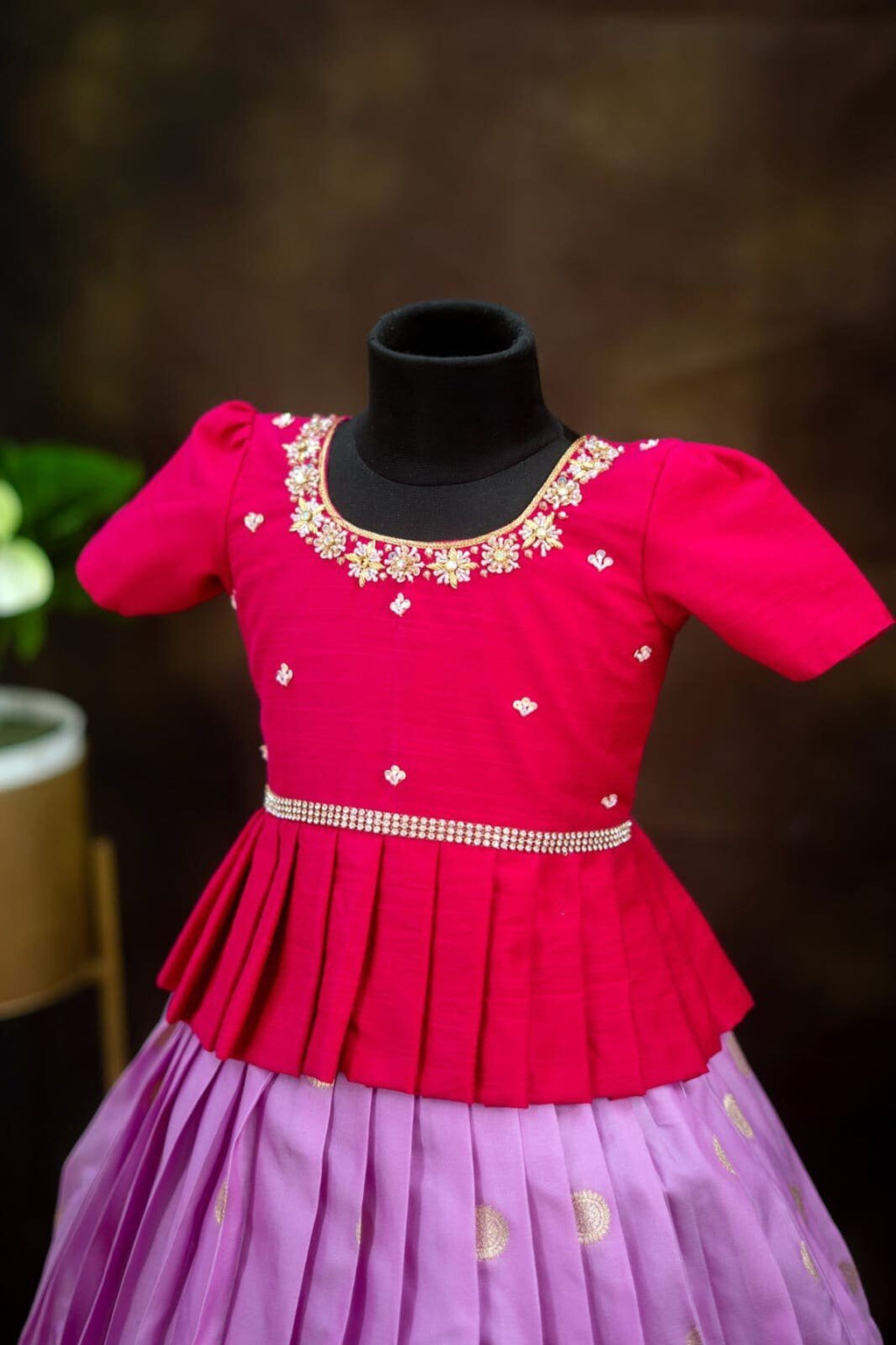 Semi Gadwal Soft Silk Lehenga Set