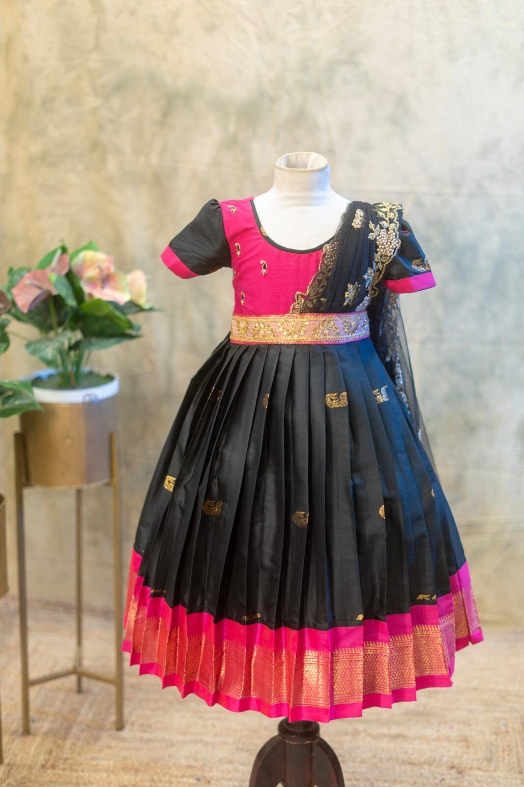 Semi-silk frock