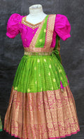 Elegant Organza Lehenga Set – Half Saree Model