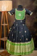 Warm Silk Lehenga with Patch Work Top
