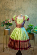 Elegant warm silk frock