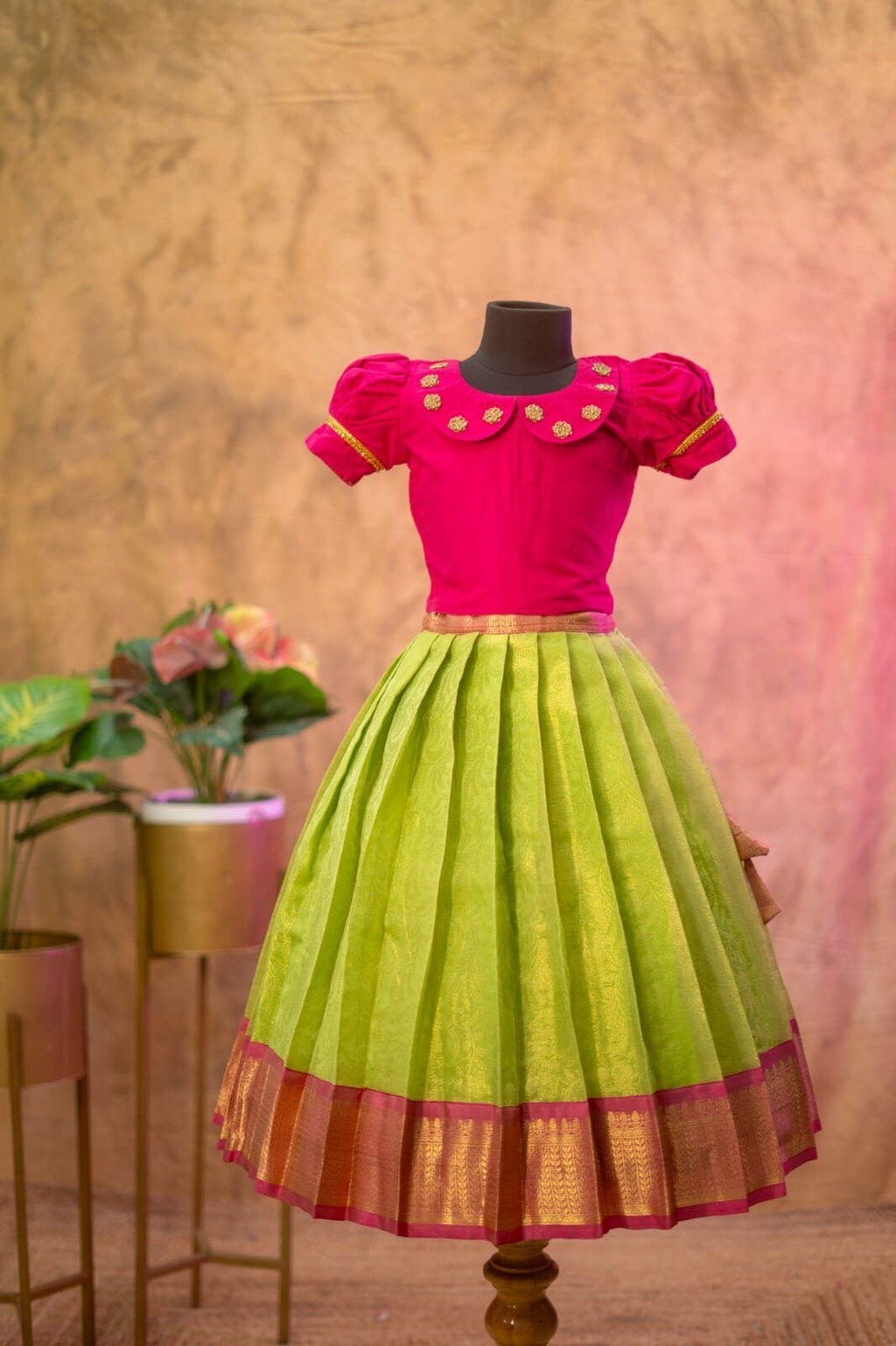 Tissue Banarasi lehenga