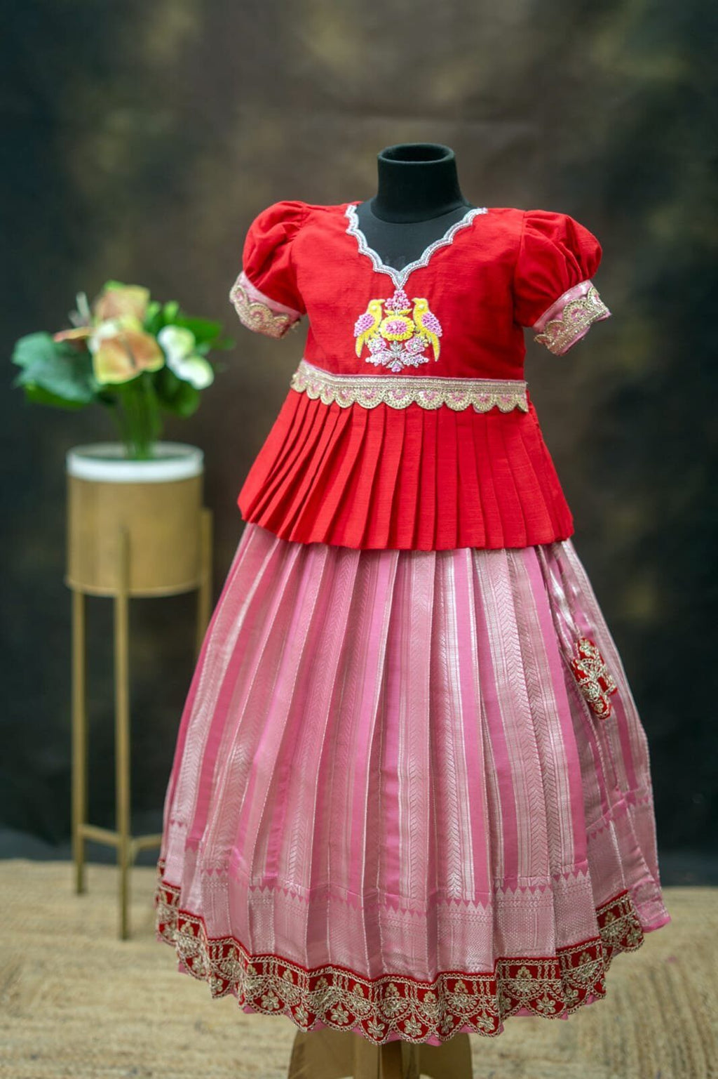 Tissue Banarasi lehenga set