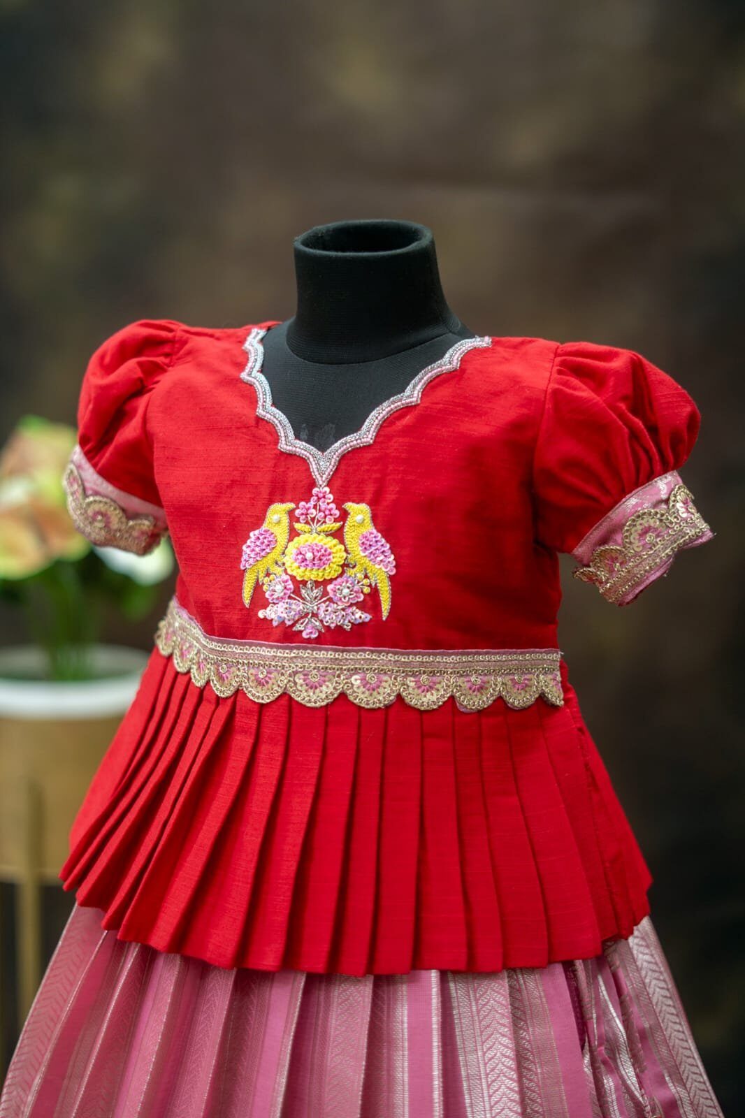 Tissue Banarasi lehenga set