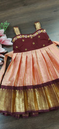 SEMI BANARASI AARI WORK FROCK