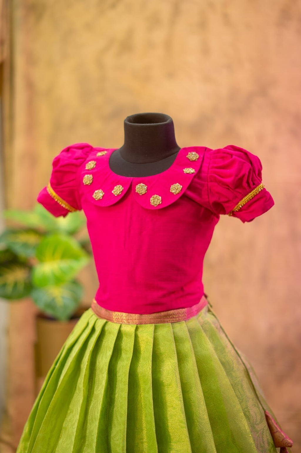 Tissue Banarasi lehenga