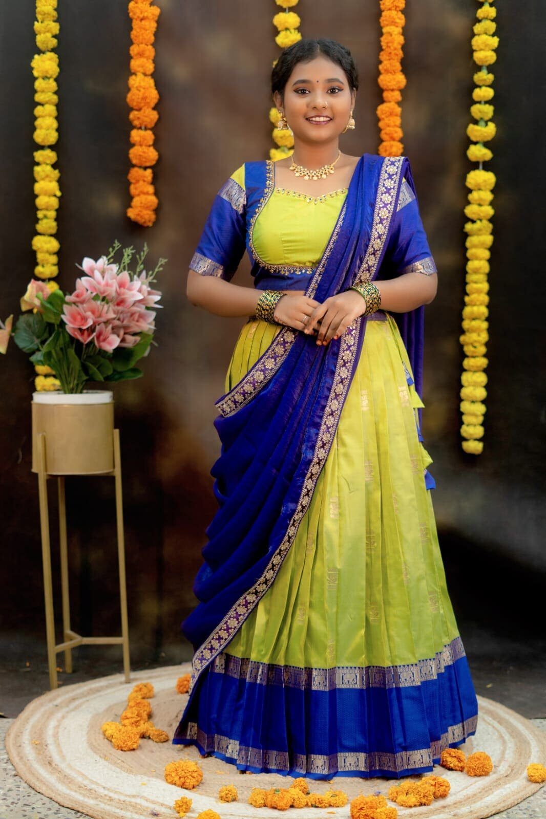Gadwal soft silk lehenga set